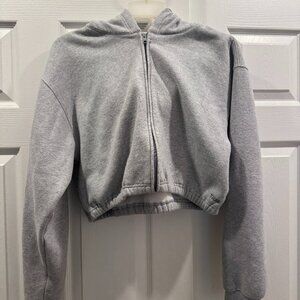 TNA Cropped Scrunch Zip Up